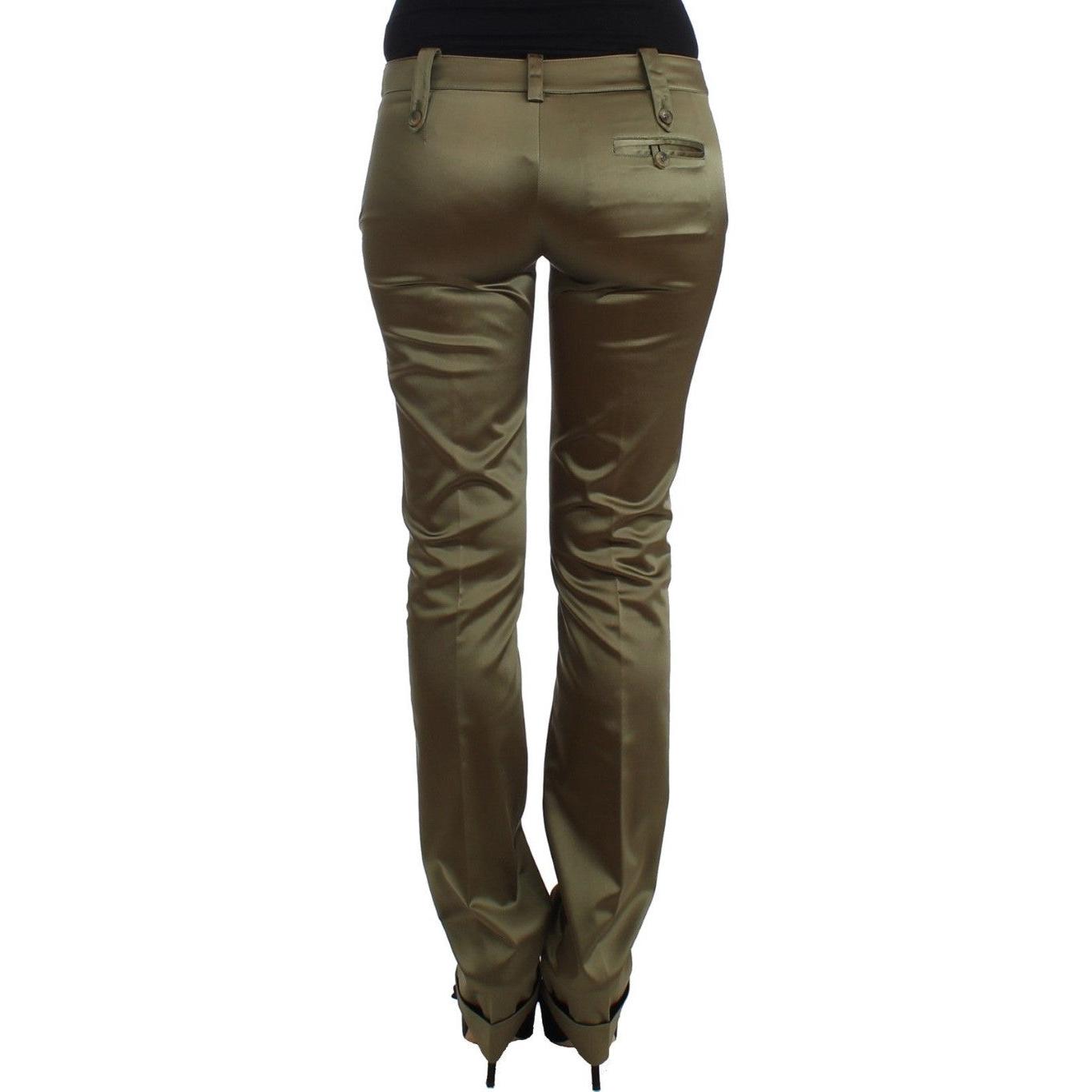 Green Slim Fit Pants - coffeewithmee2