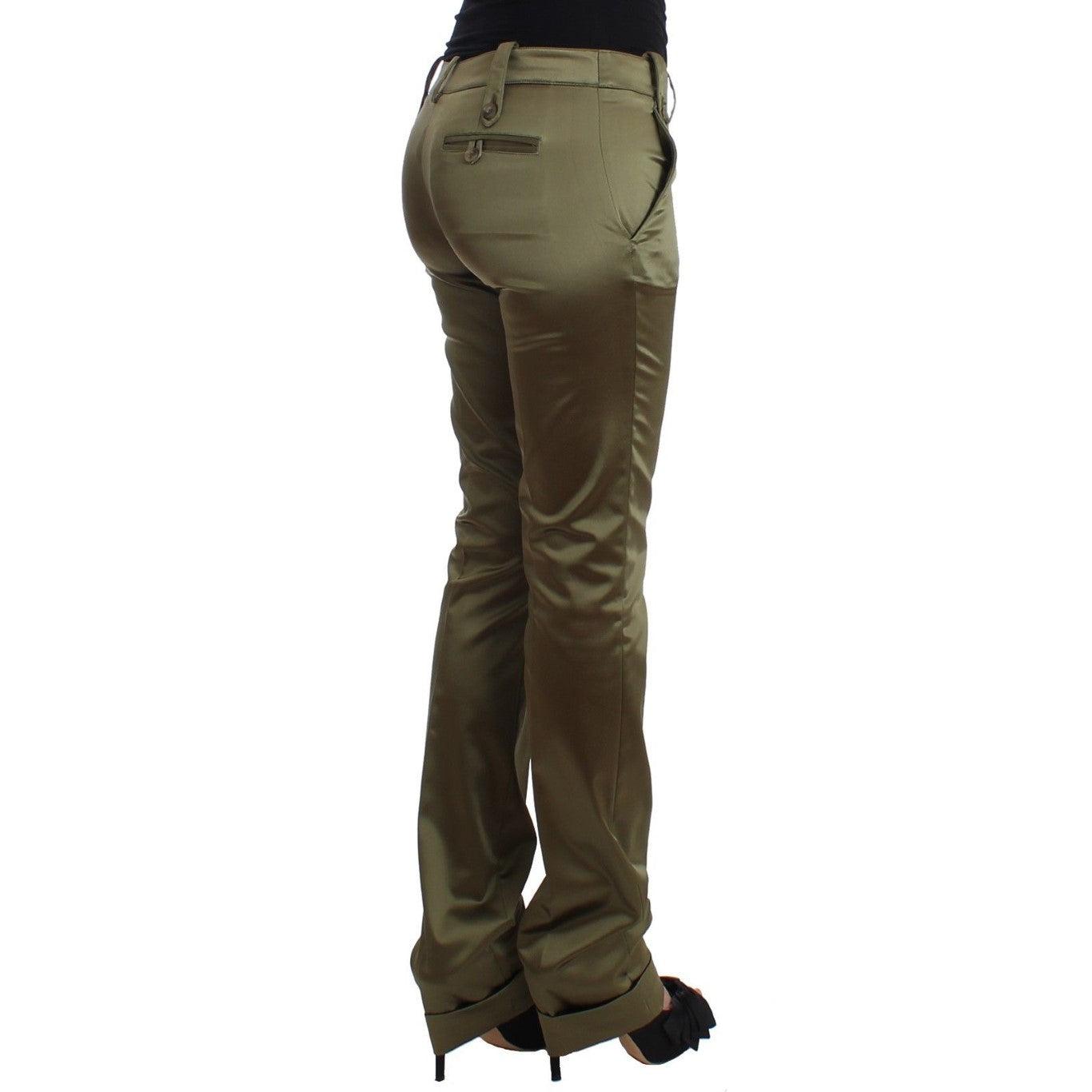 Green Slim Fit Pants - coffeewithmee2
