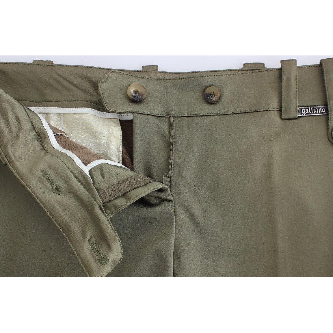 Green Slim Fit Pants - coffeewithmee2