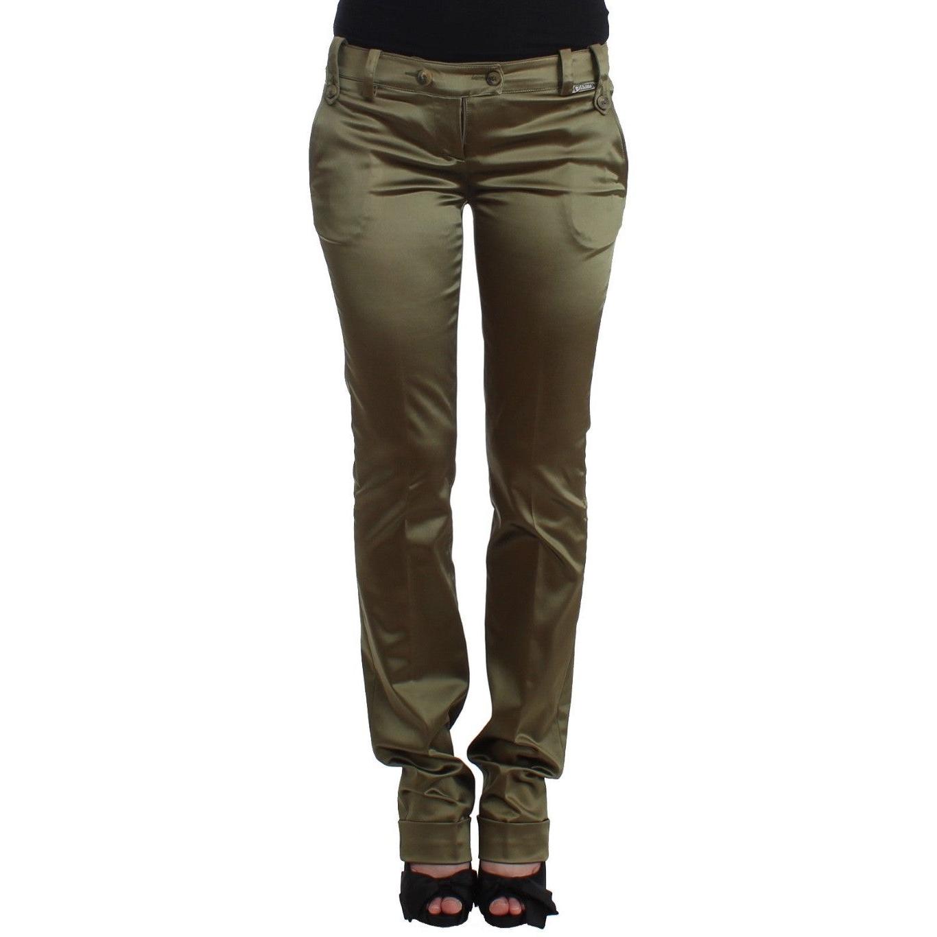 Green Slim Fit Pants - coffeewithmee2