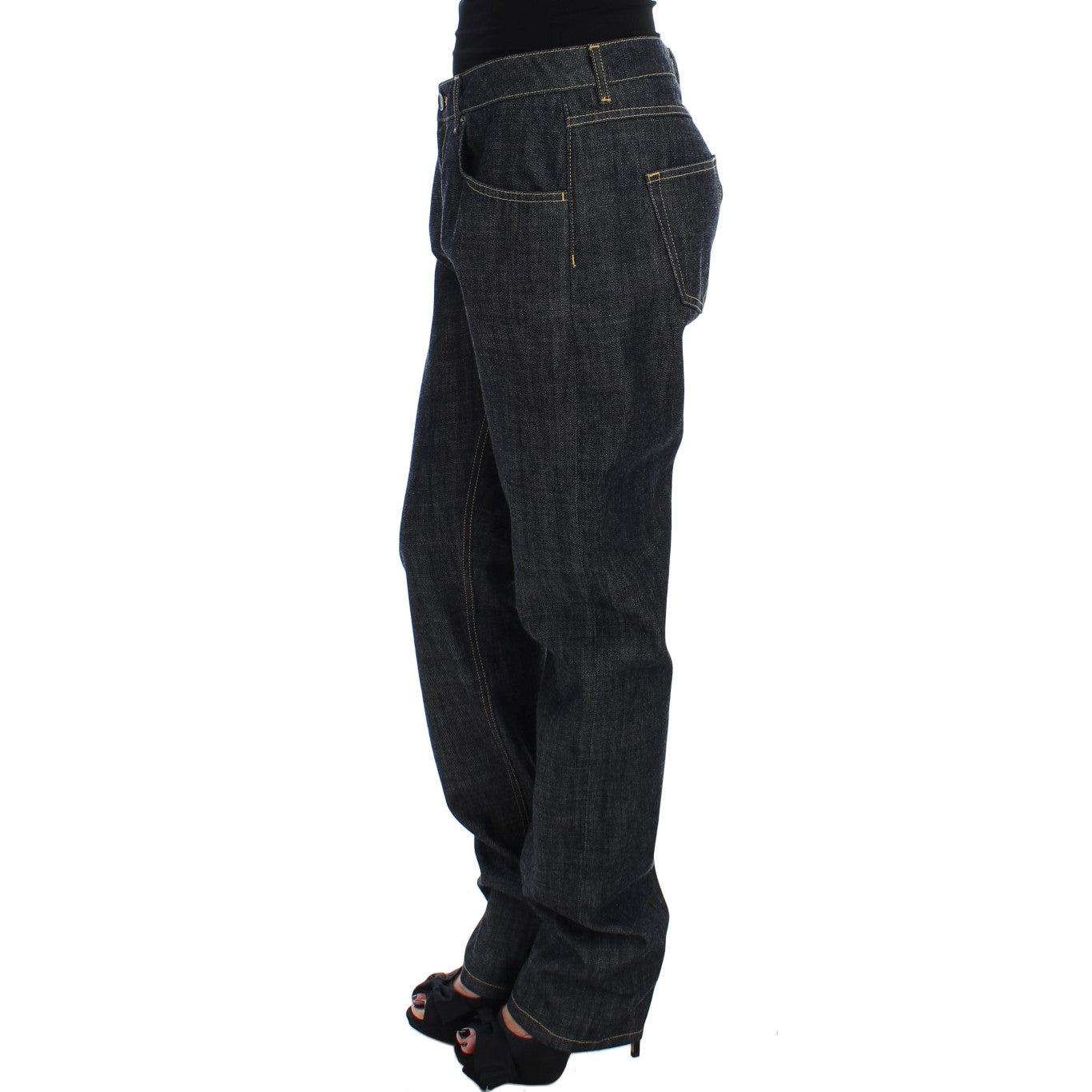 Blue Cotton Oversize Denim Jeans - coffeewithmee2