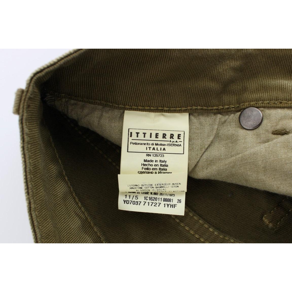 Green Wash Slim Fit Cotton Stretch Jeans - coffeewithmee2