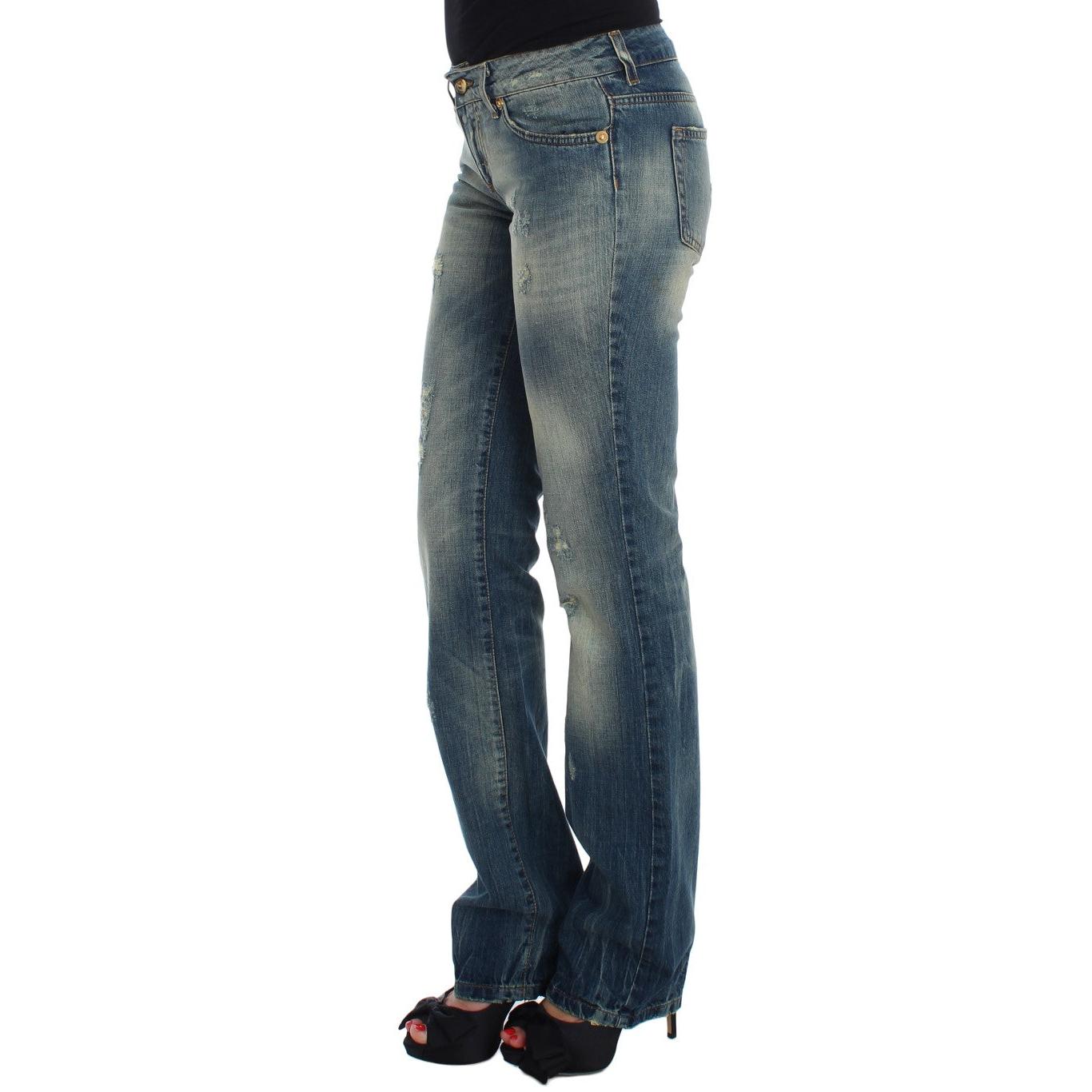 Blue Cotton Low Waist Jeans - coffeewithmee2