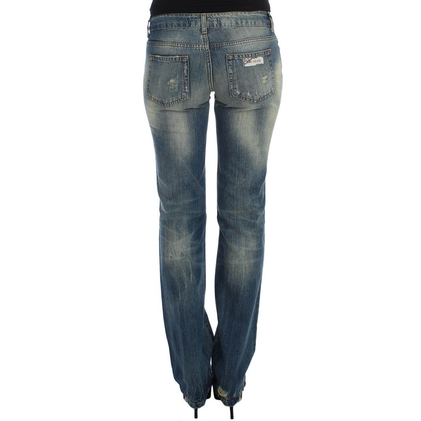 Blue Cotton Low Waist Jeans - coffeewithmee2
