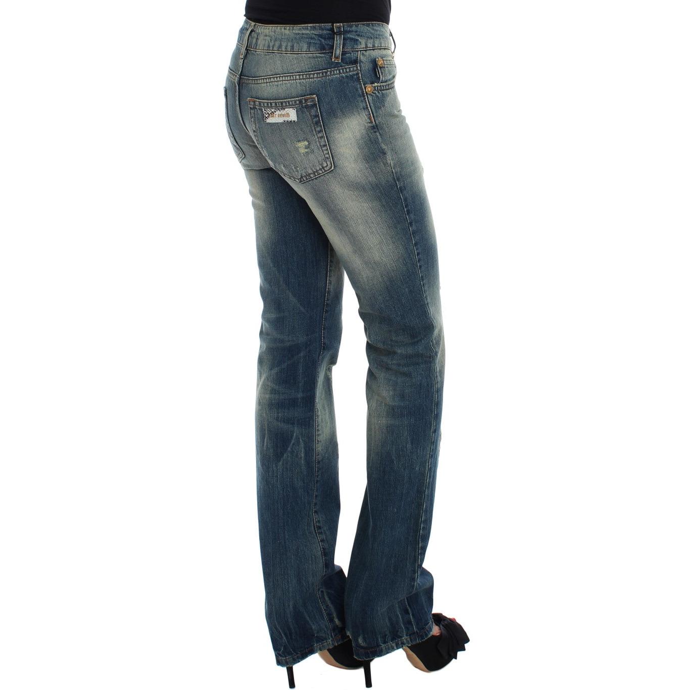 Blue Cotton Low Waist Jeans - coffeewithmee2