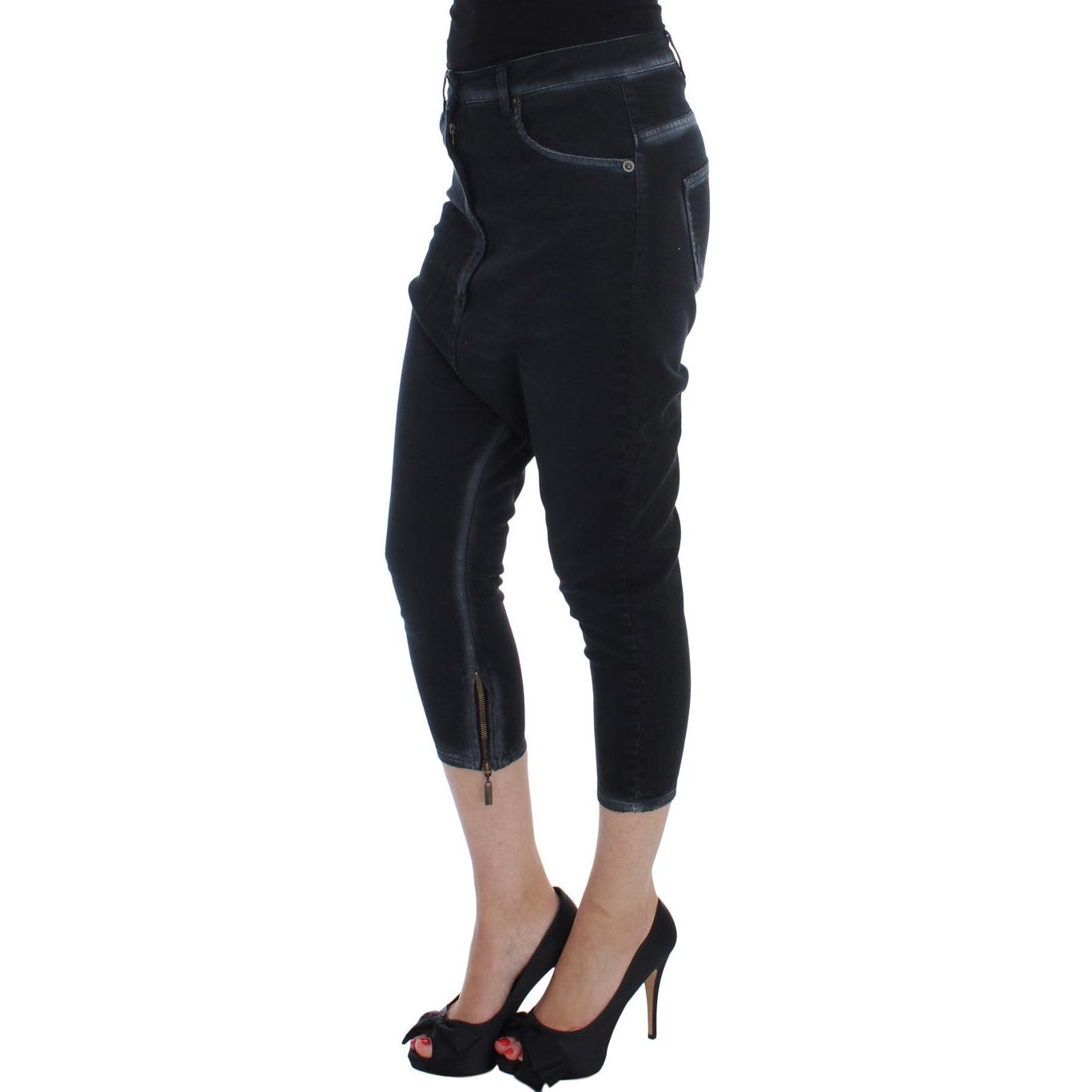 Blue Cotton Stretch Baggy Relax Jeans - coffeewithmee2