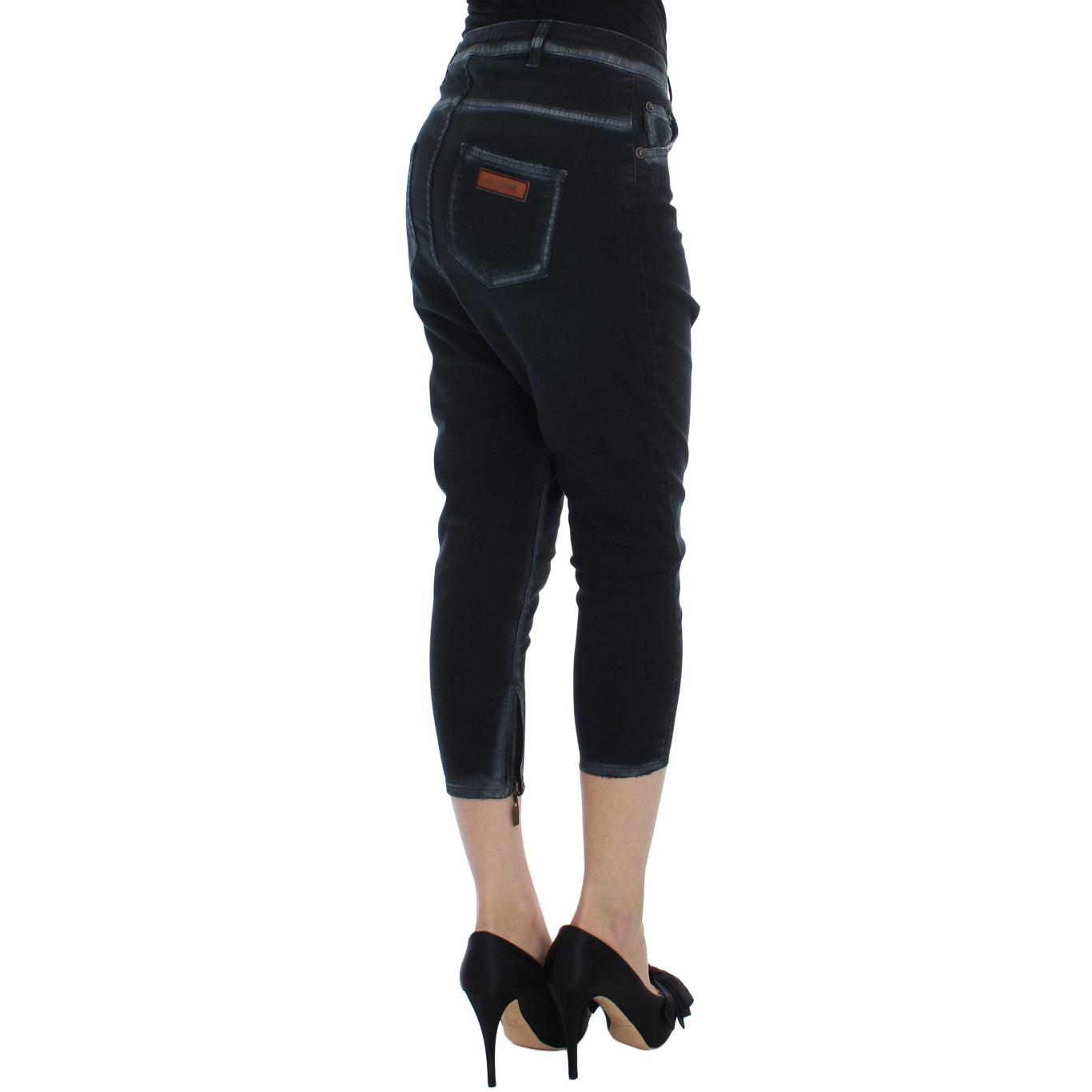 Blue Cotton Stretch Baggy Relax Jeans - coffeewithmee2