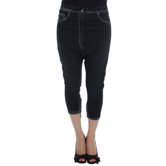 Blue Cotton Stretch Baggy Relax Jeans - coffeewithmee2