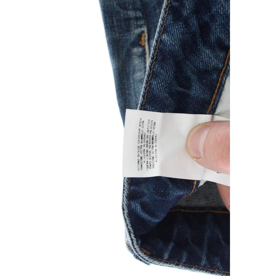 Blue Wash Torn Cotton Straight Fit Jeans - coffeewithmee2