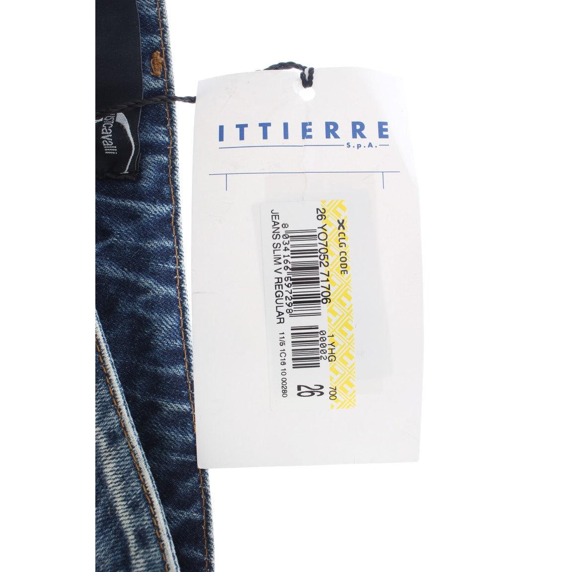 Blue Wash Torn Cotton Straight Fit Jeans - coffeewithmee2