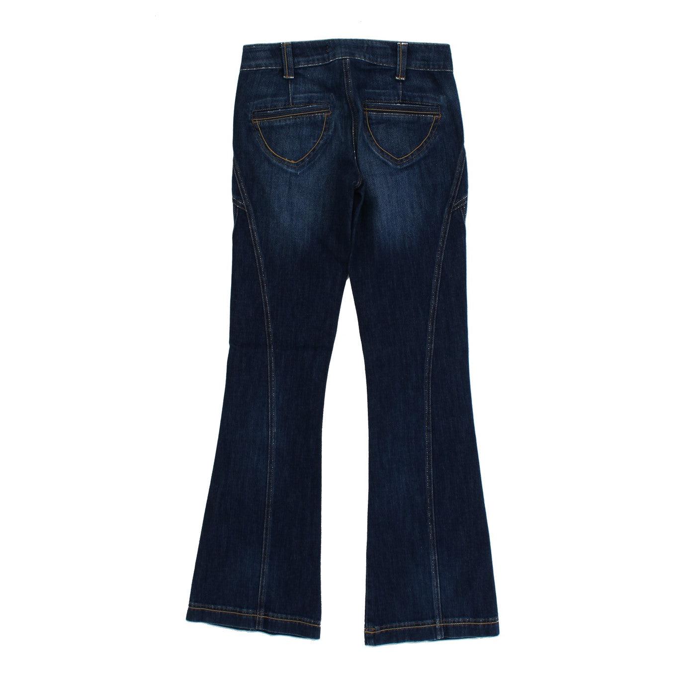 Blue Cotton Stretch Low Waist Jeans - coffeewithmee2