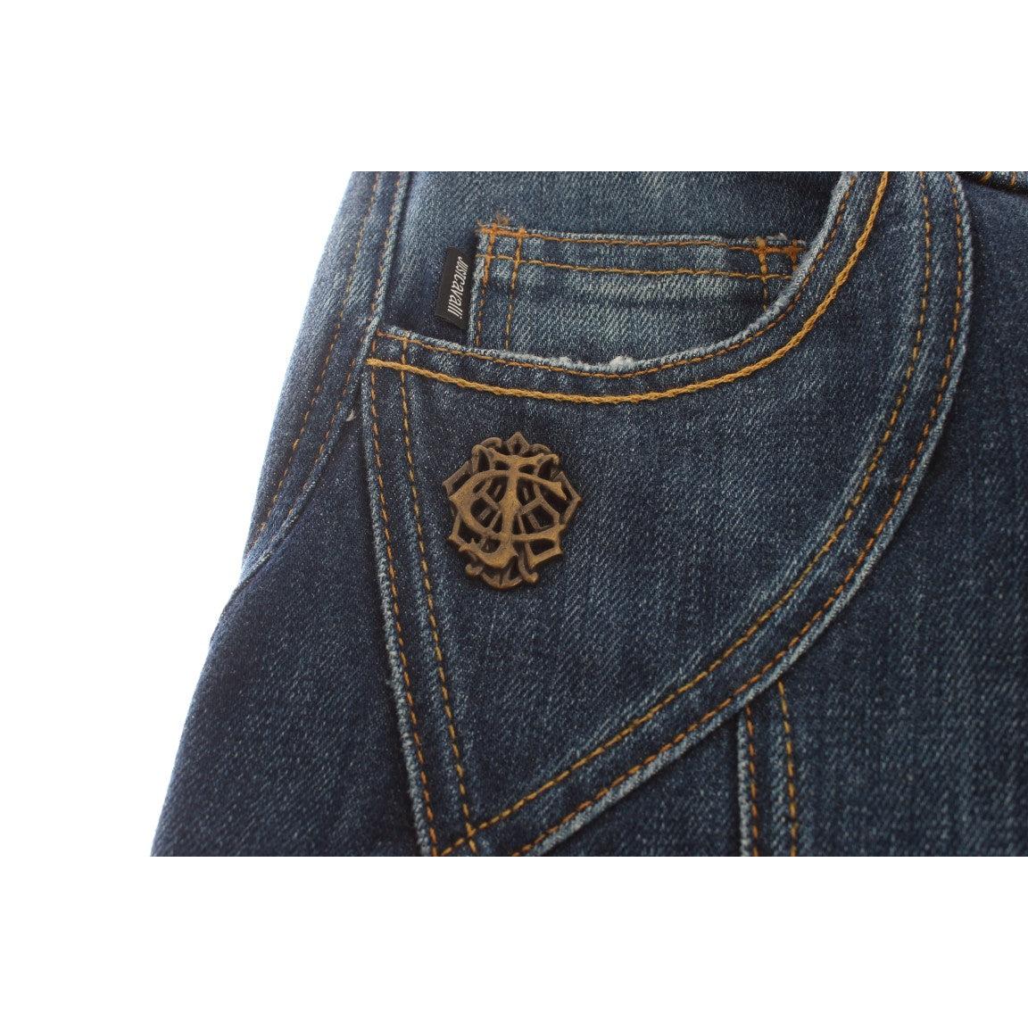 Blue Cotton Stretch Low Waist Jeans - coffeewithmee2