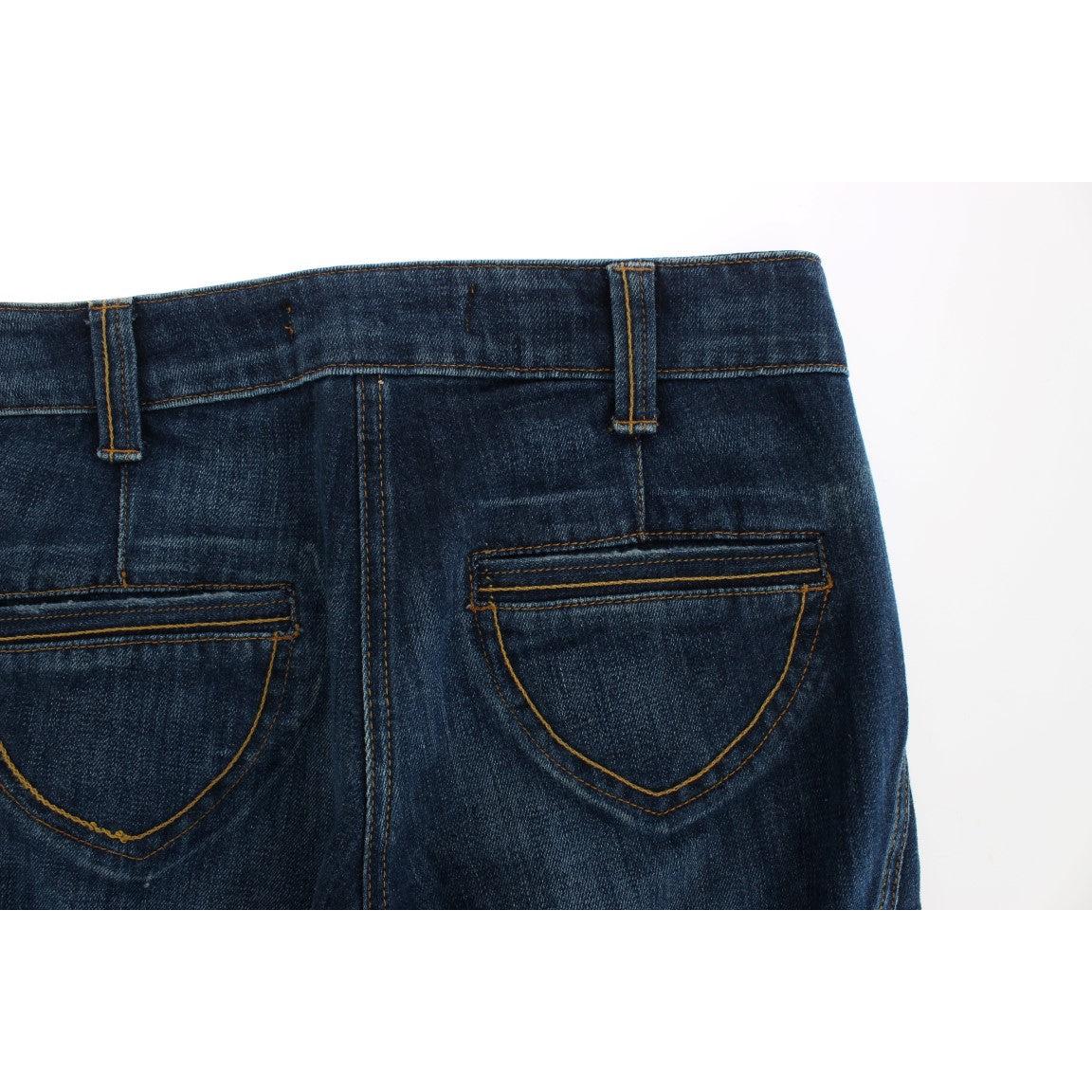 Blue Cotton Stretch Low Waist Jeans - coffeewithmee2