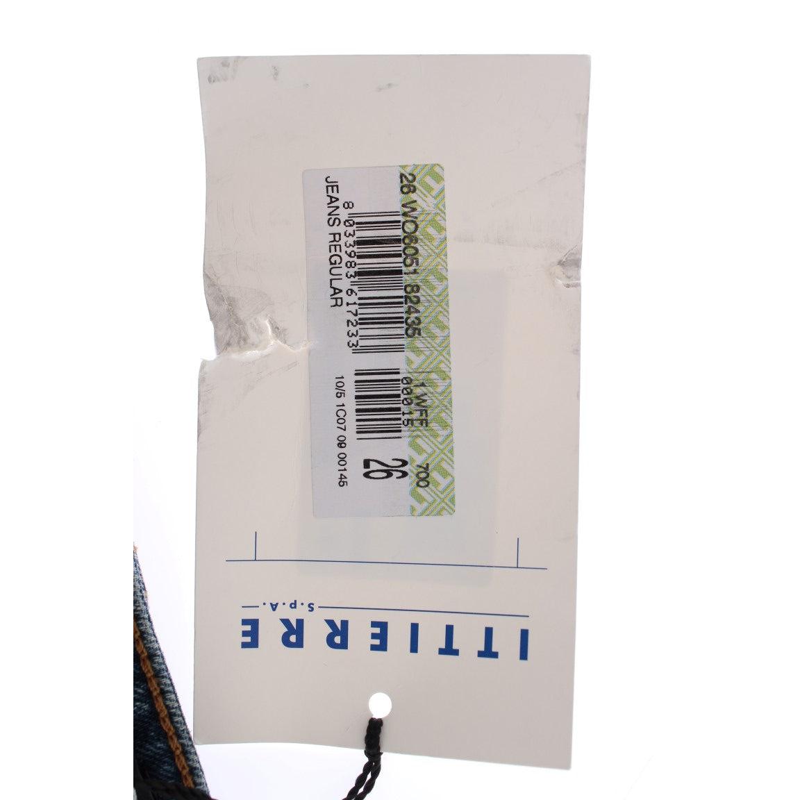 Blue Wash Torn Cotton Slim Fit Jeans - coffeewithmee2