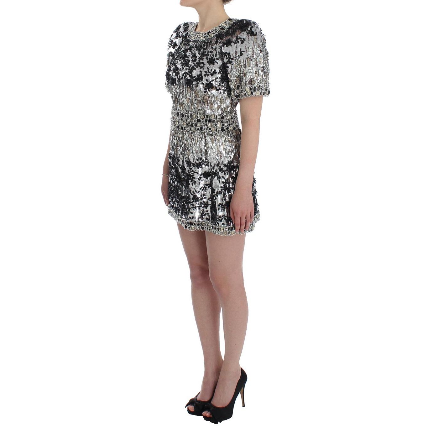 Crystal Silver Runway Handmade Dress - coffeewithmee2