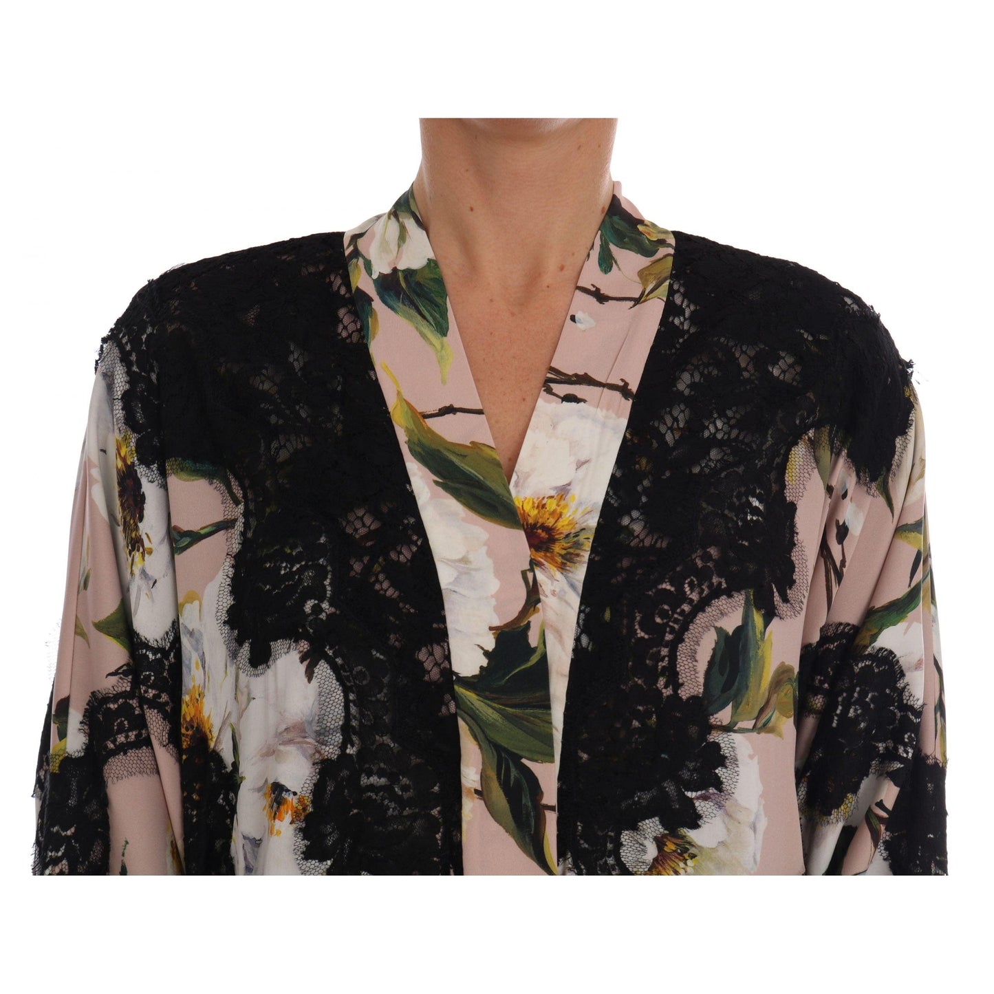 Foral Lace Peonies Kaftan Abaya Dress - coffeewithmee2