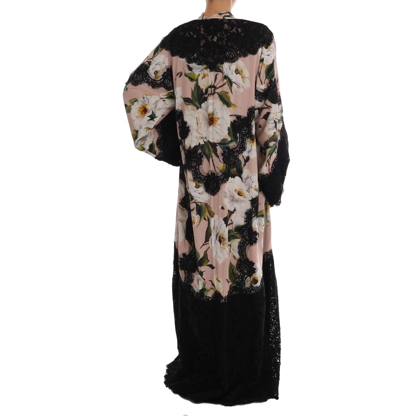 Foral Lace Peonies Kaftan Abaya Dress - coffeewithmee2