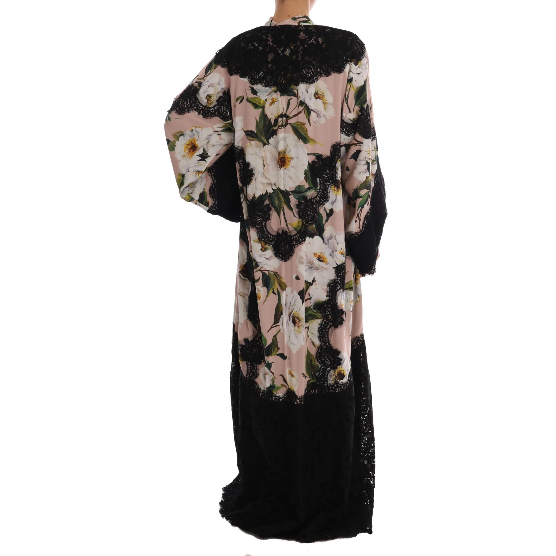 Foral Lace Peonies Kaftan Abaya Dress - coffeewithmee2