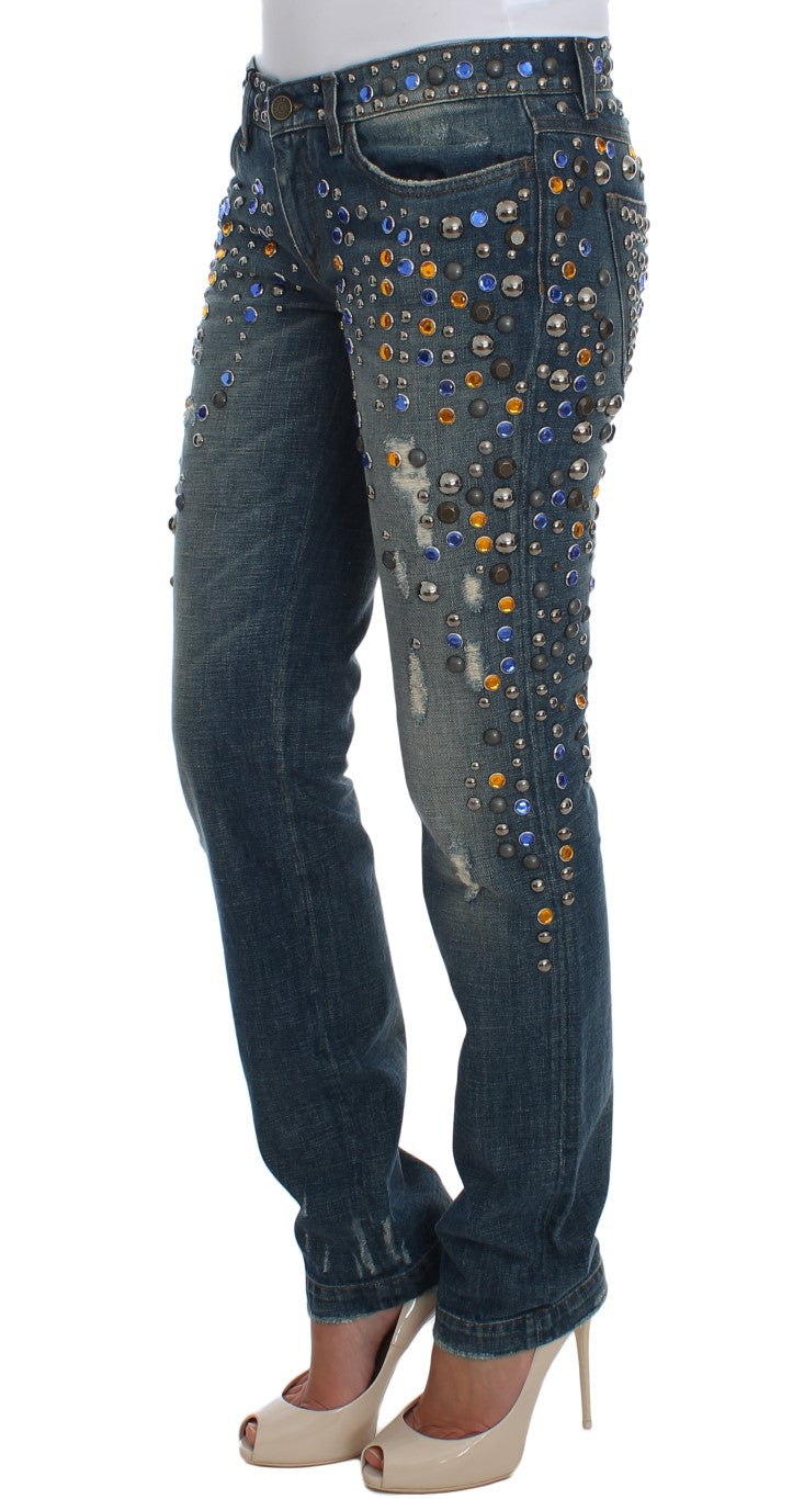 Crystal Embellished GIRLY Slim Fit Jeans - coffeewithmee2