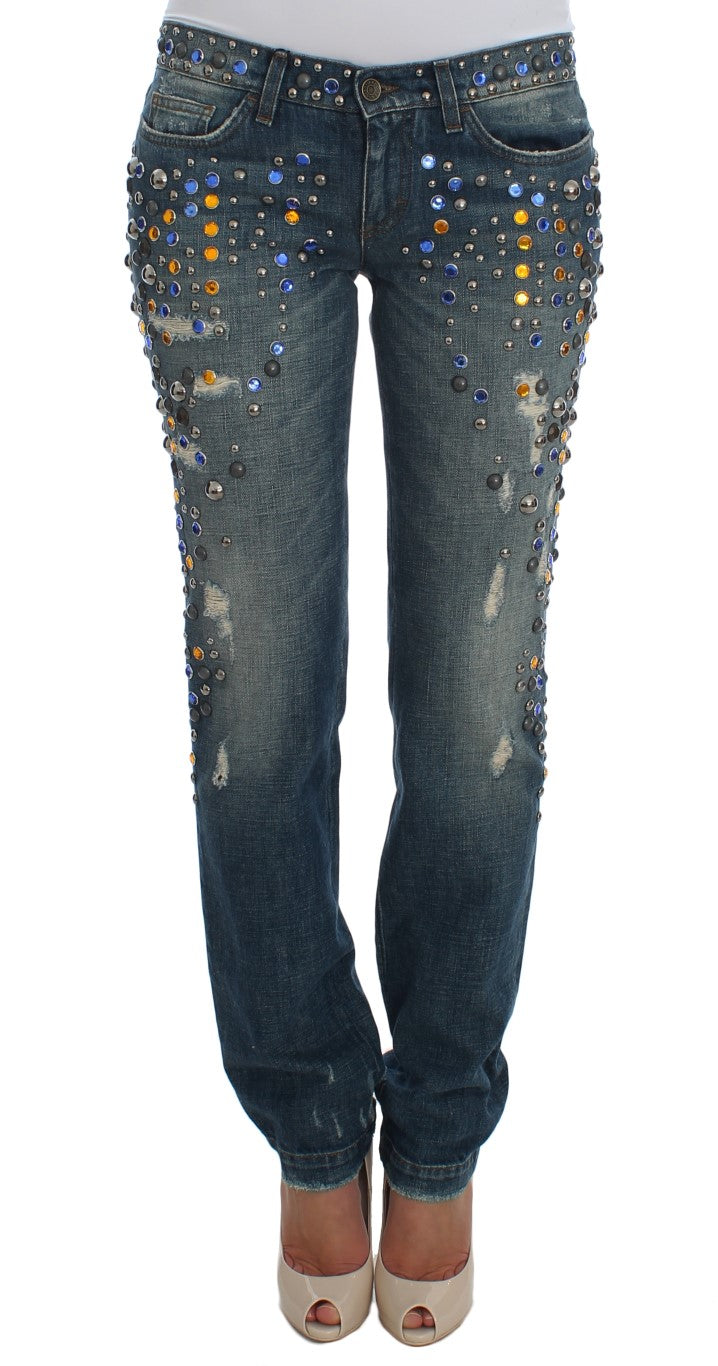 Crystal Embellished GIRLY Slim Fit Jeans - coffeewithmee2