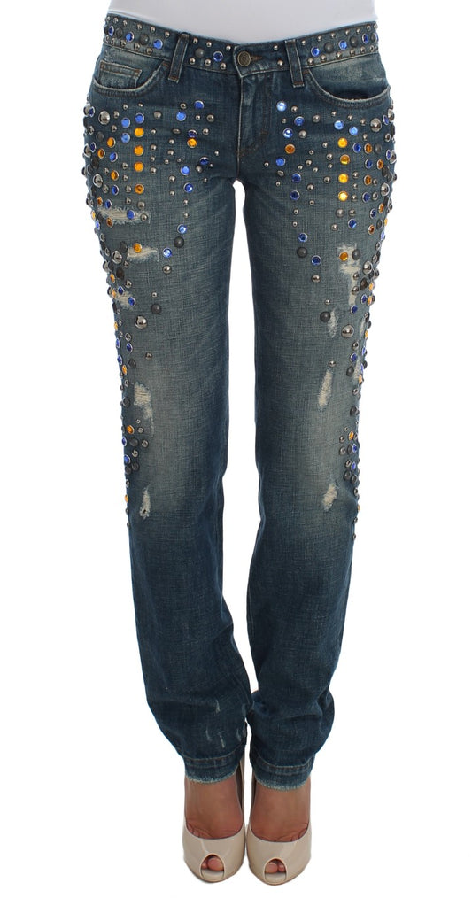Crystal Embellished GIRLY Slim Fit Jeans - coffeewithmee2