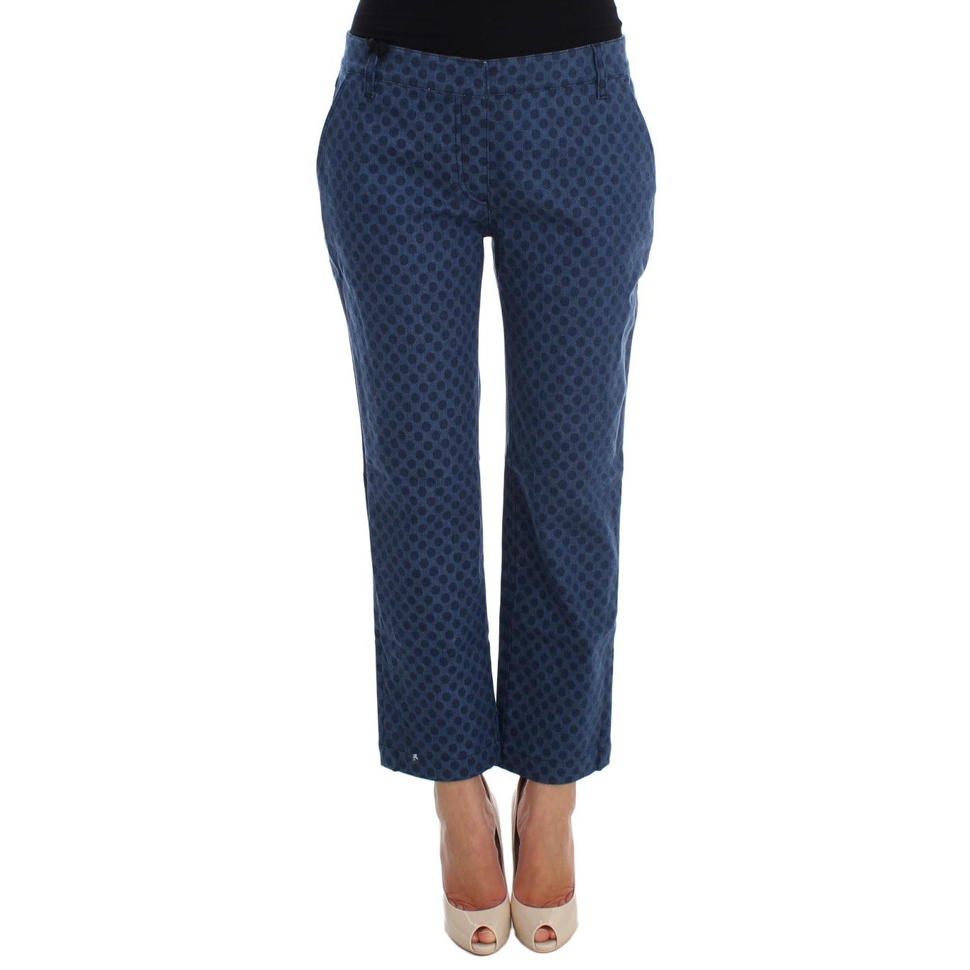 Polka Dotted Stretch Capri Jeans - coffeewithmee2