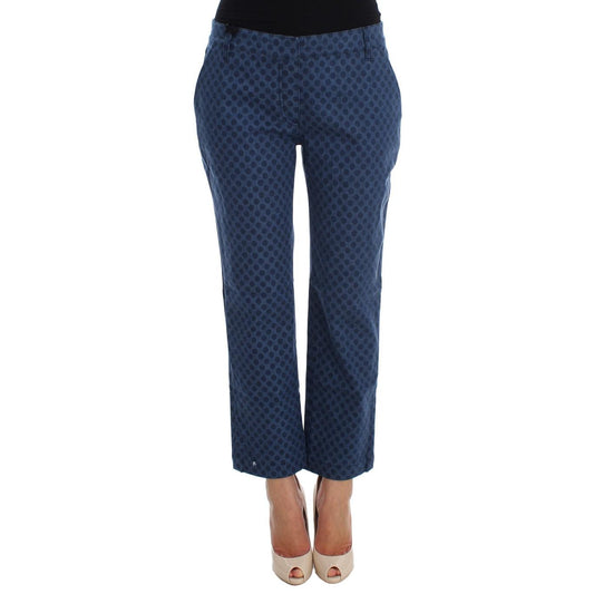 Polka Dotted Stretch Capri Jeans - coffeewithmee2