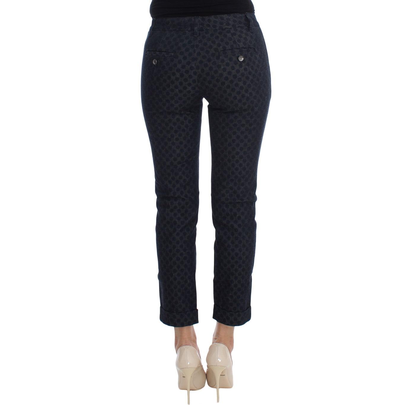 Polka Dotted Slim Capris Jeans - coffeewithmee2