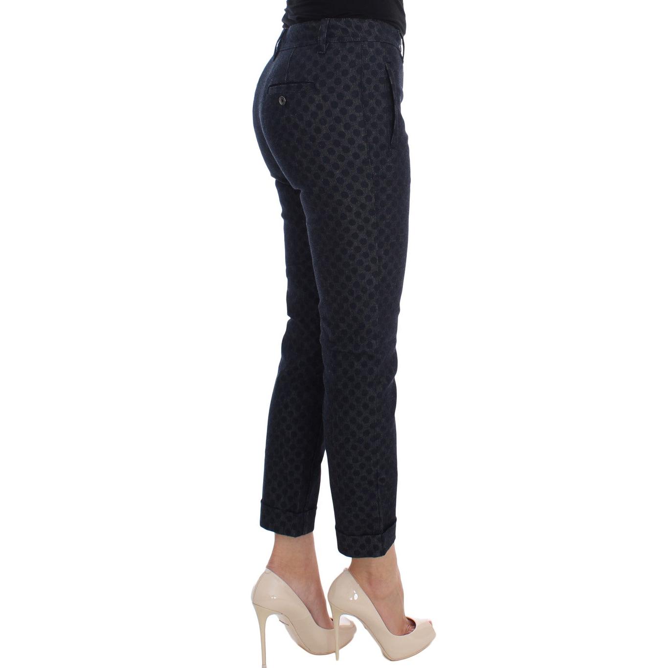 Polka Dotted Slim Capris Jeans - coffeewithmee2