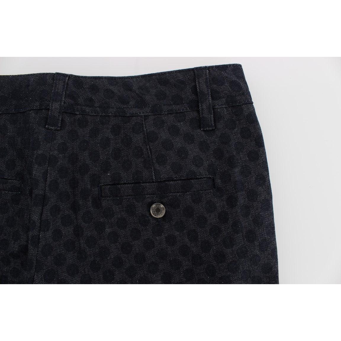 Polka Dotted Slim Capris Jeans - coffeewithmee2