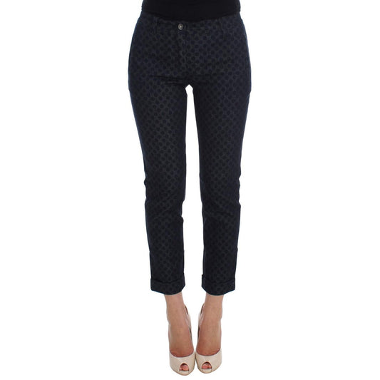 Polka Dotted Slim Capris Jeans - coffeewithmee2