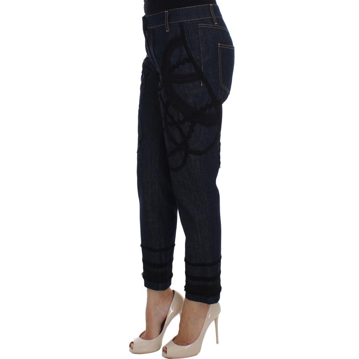 Blue Denim Cotton CAPRI Torero Jeans - coffeewithmee2