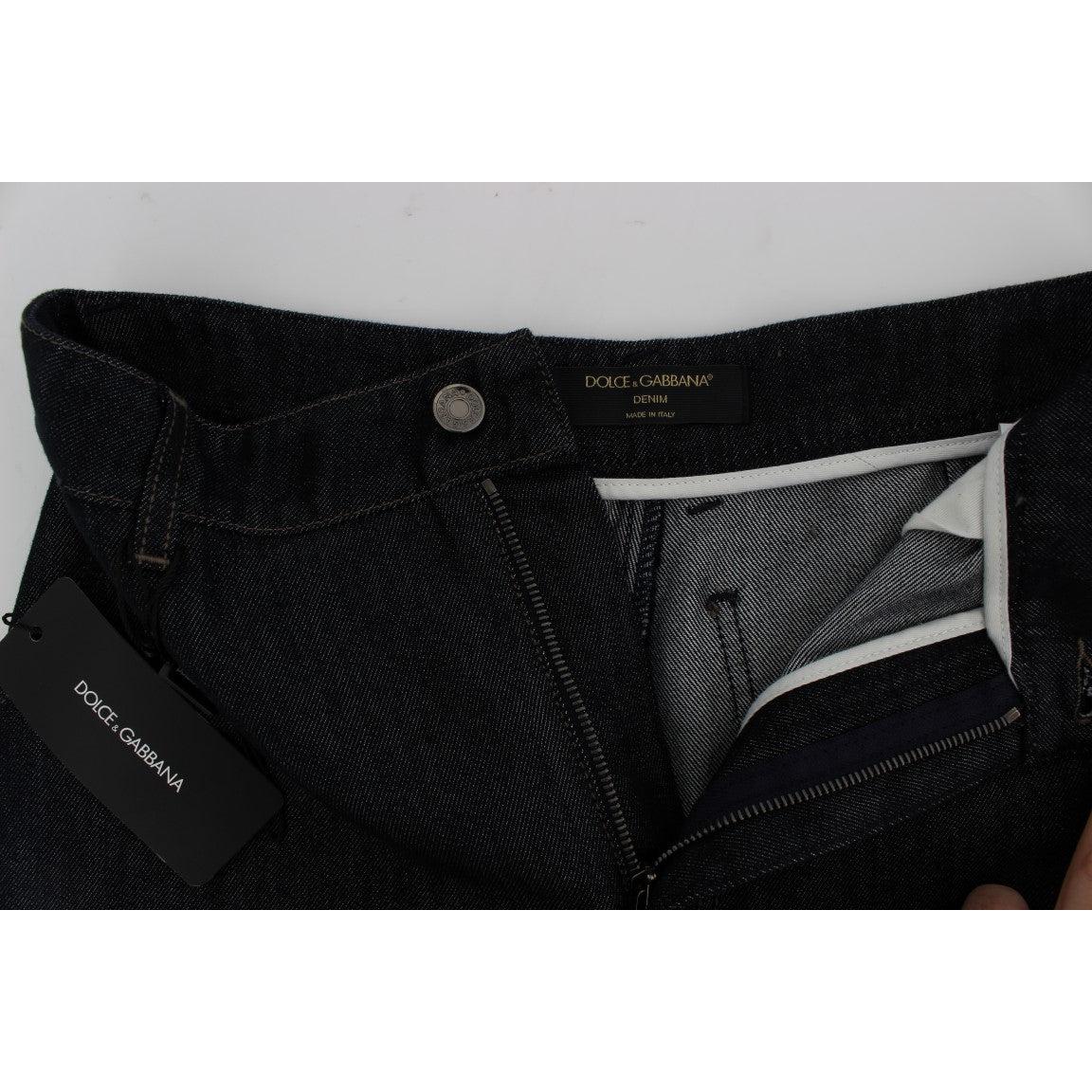 Blue Cotton Silk Blend Flare Jeans - coffeewithmee2