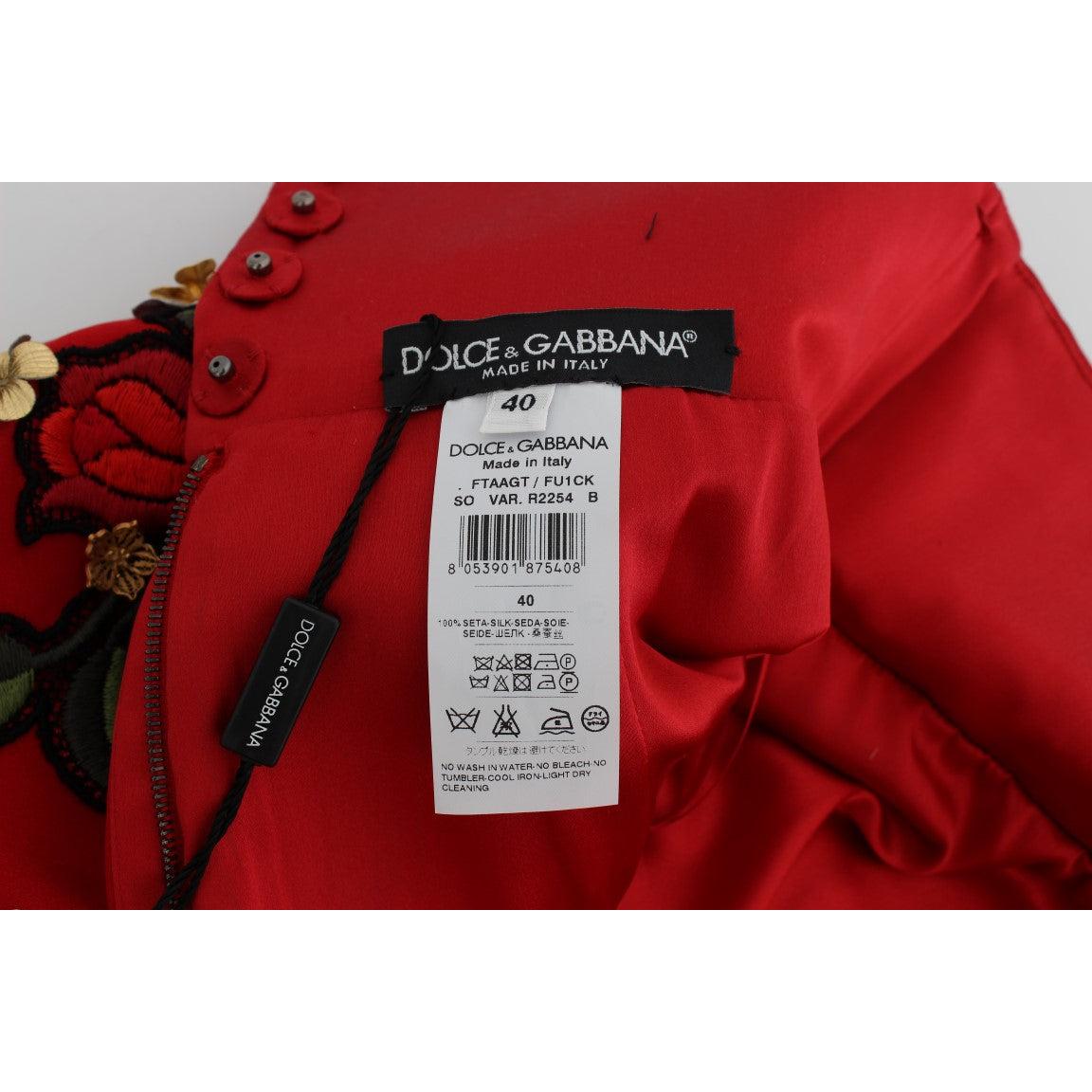 Red Silk Roses Sicily Shorts - coffeewithmee2