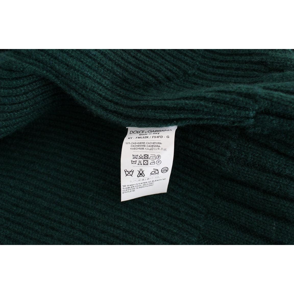 Green Knitted Cashmere Cardigan - coffeewithmee2