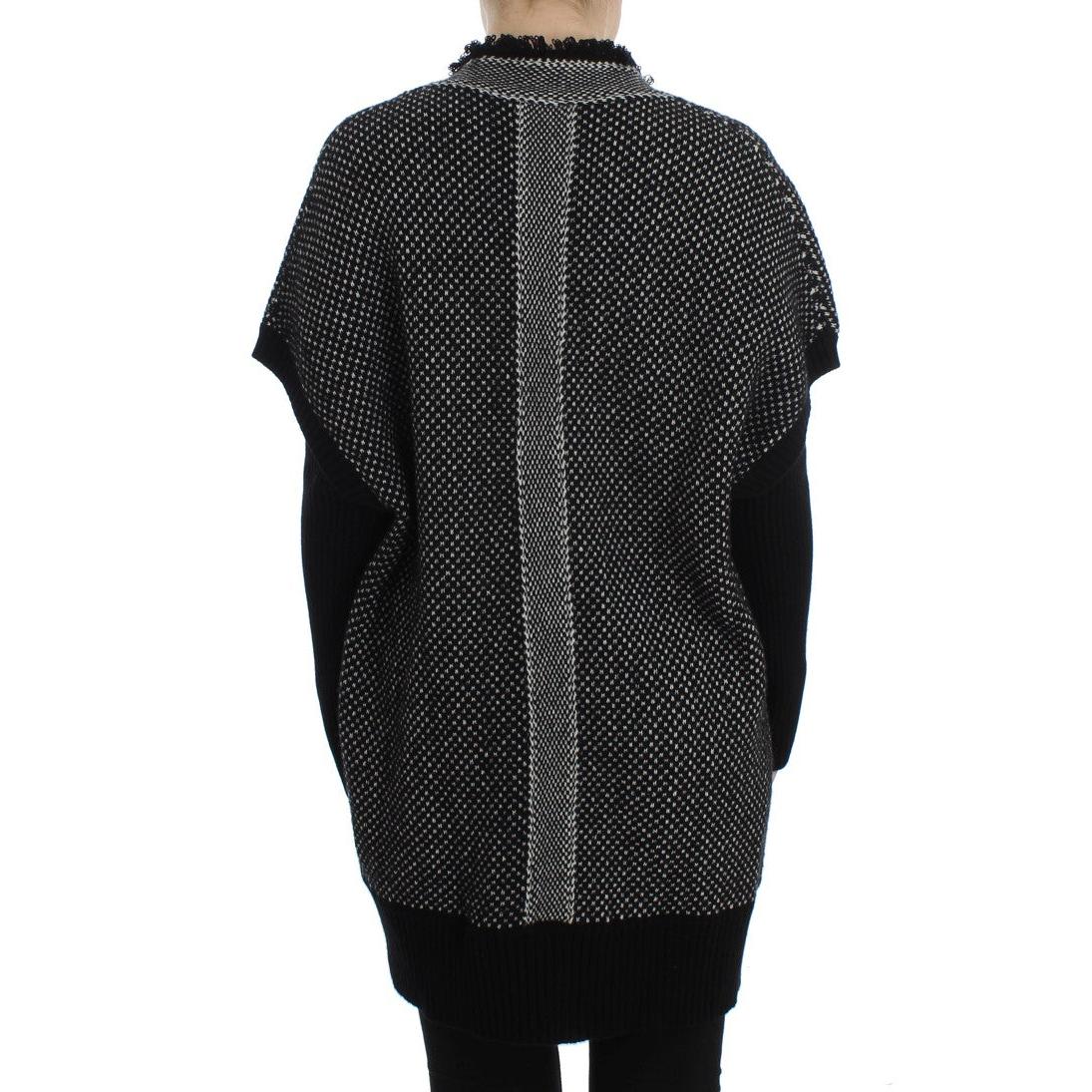 Gray Knitted Cashmere Cardigan - coffeewithmee2