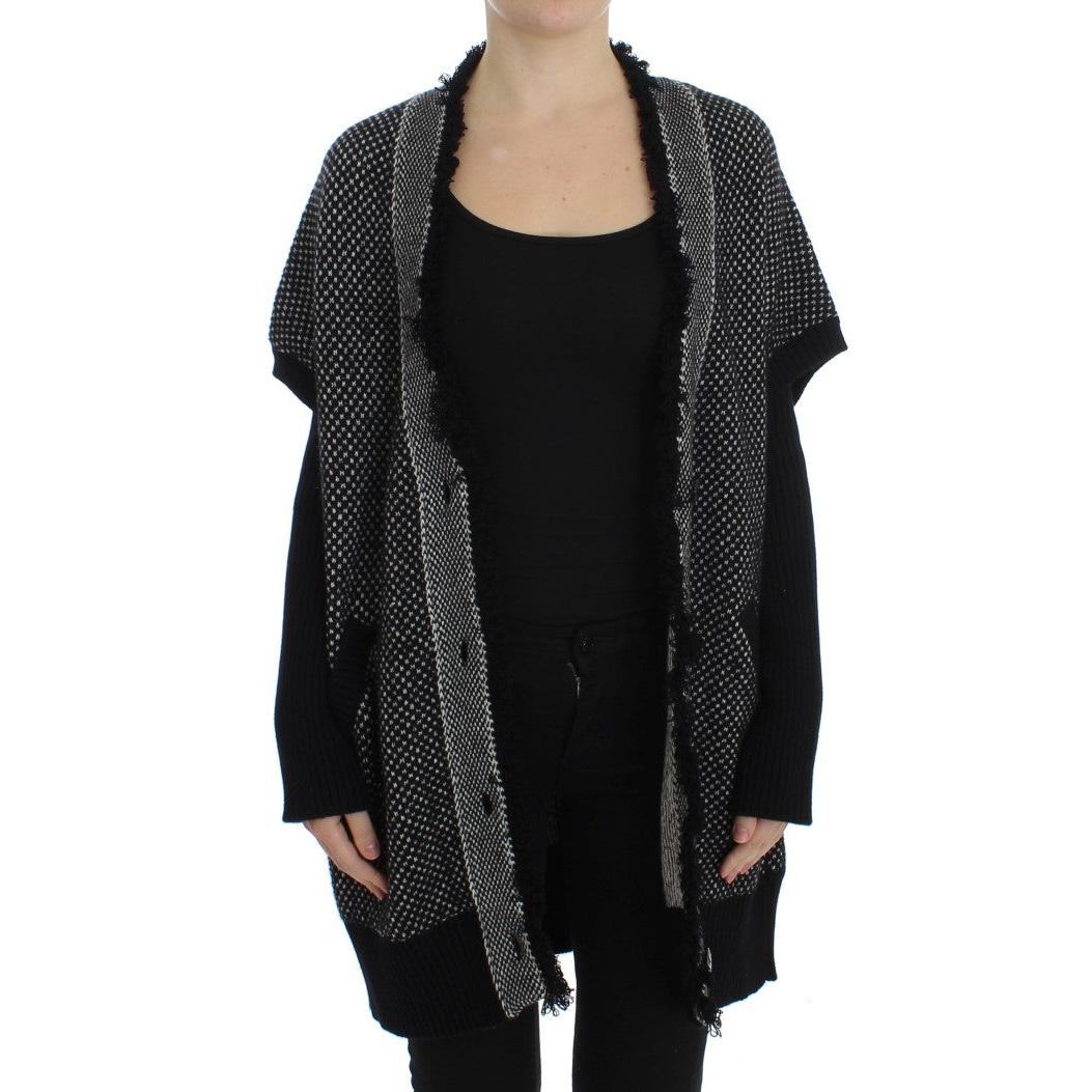 Gray Knitted Cashmere Cardigan - coffeewithmee2