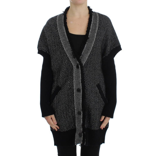 Gray Knitted Cashmere Cardigan - coffeewithmee2
