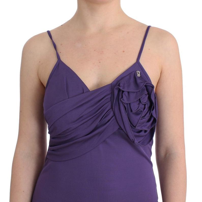 Purple jersey dress - coffeewithmee2