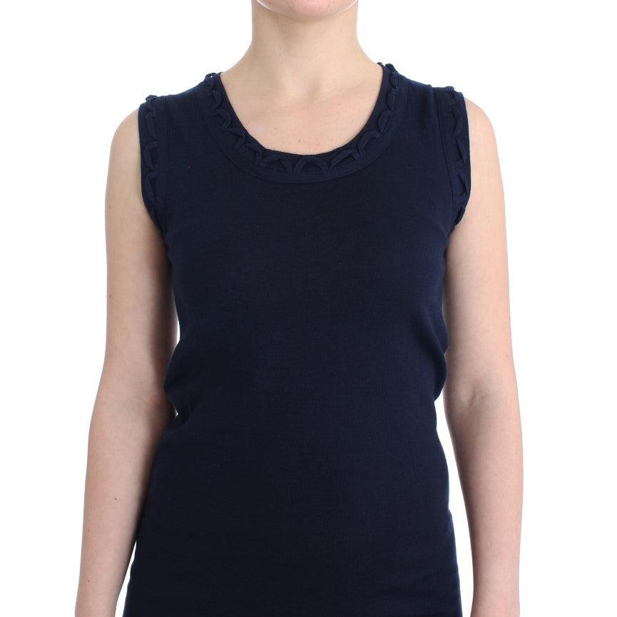 Blue cotton jersey dress - coffeewithmee2