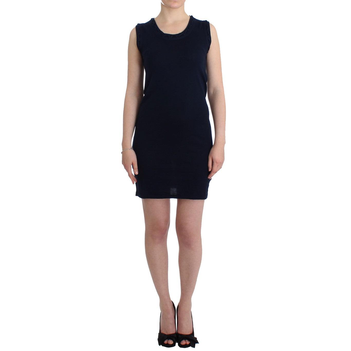 Blue cotton jersey dress - coffeewithmee2