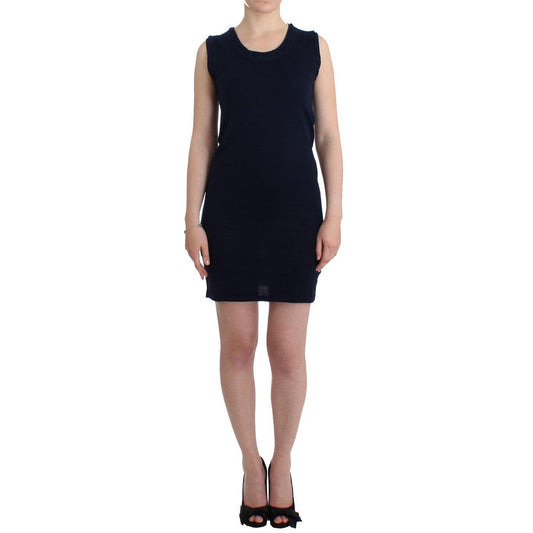 Blue cotton jersey dress - coffeewithmee2