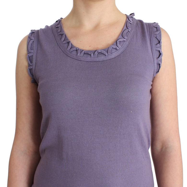 Purple cotton jersey dress - coffeewithmee2