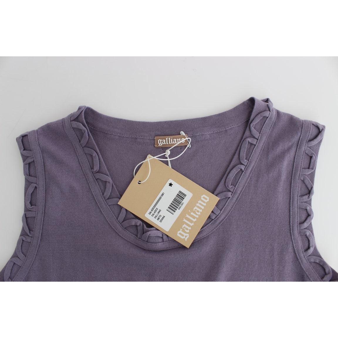 Purple cotton jersey dress - coffeewithmee2