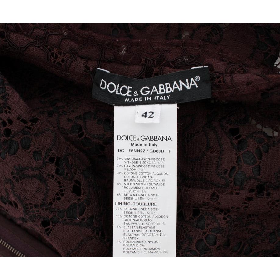 Purple Floral Lace Ricamo Maxi Dress - coffeewithmee2