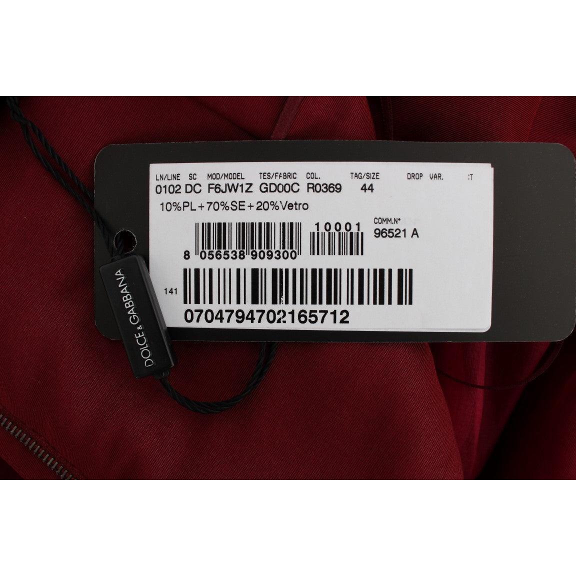 Bordeaux Crystal Ball Gown Full Dress - coffeewithmee2