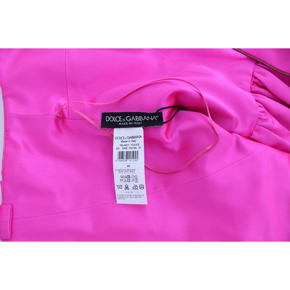 Pink Silk Long Sheath Ball Gown Dress - coffeewithmee2