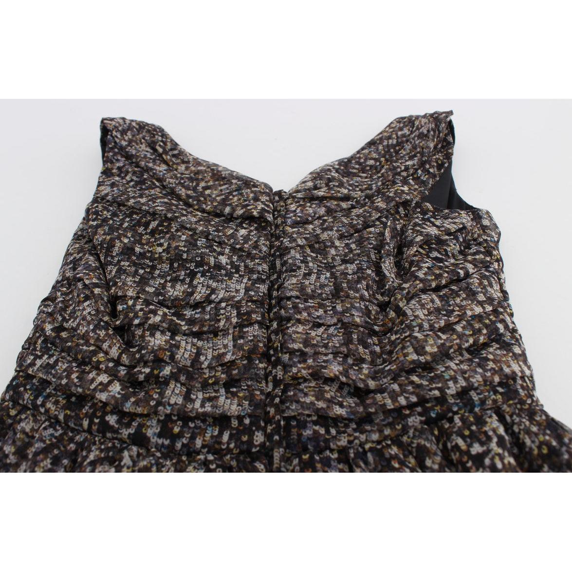 Dark Silk Shift Gown Full Length Dress - coffeewithmee2