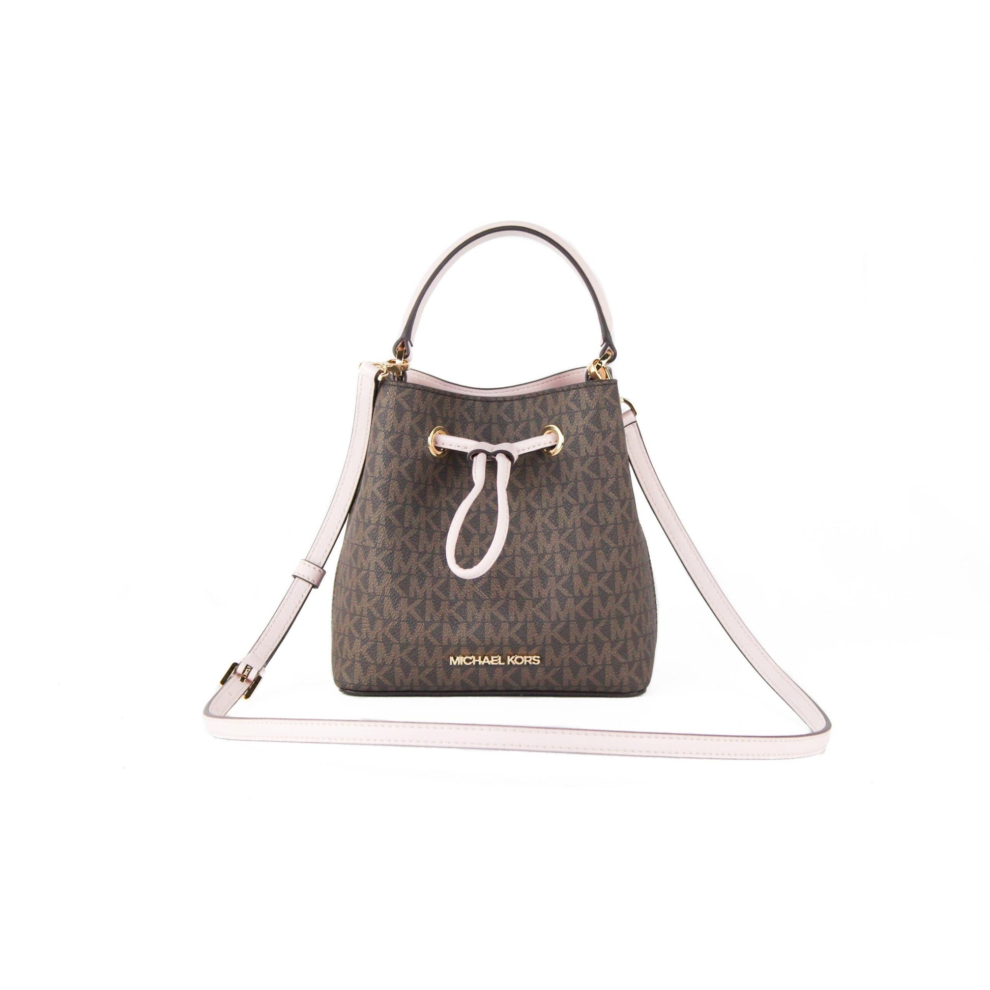 Suri Small Leather Bucket Crossbody Drawstring Hobo Handbag - coffeewithmee2