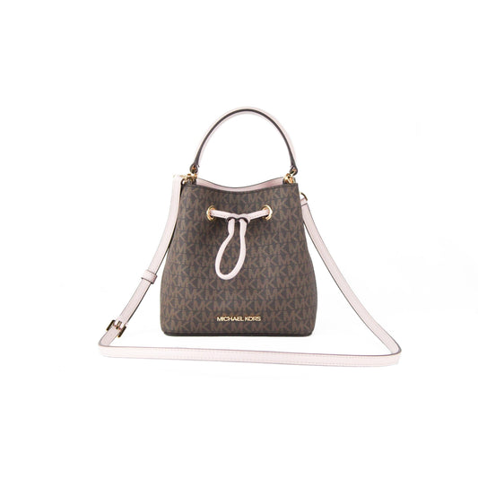 Suri Small Leather Bucket Crossbody Drawstring Hobo Handbag - coffeewithmee2